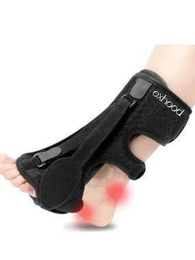 Exhoood Black Night Splint for Plantar Fasciitis - Women